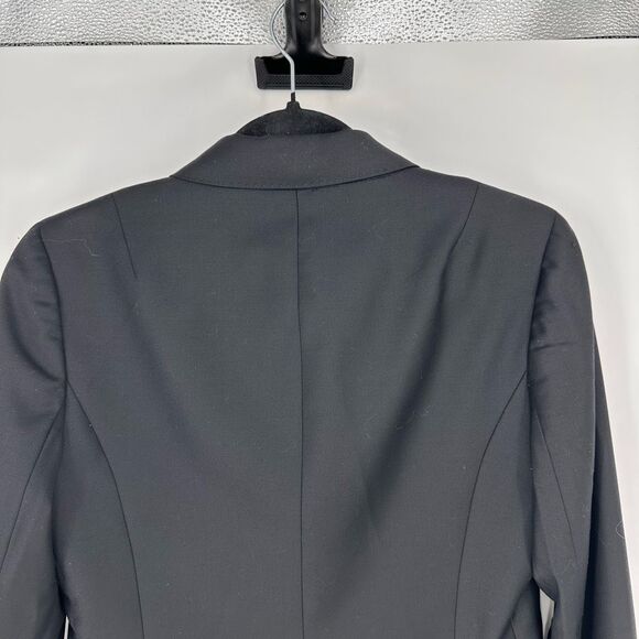 J. Crew Womens Blazer Wool Size 4 Super 120s Black Classic - Picture 9 of 9